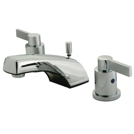 Kingston Brass KB8921NDL 8" Widespread Bathroom Faucet, Polished Chrome KB8921NDL